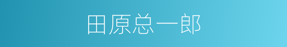 田原总一郎的同义词