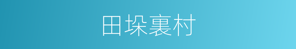 田垛裏村的同義詞