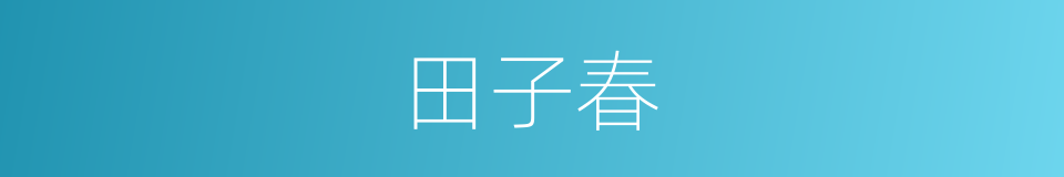 田子春的同义词