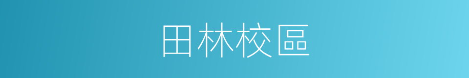田林校區的同義詞