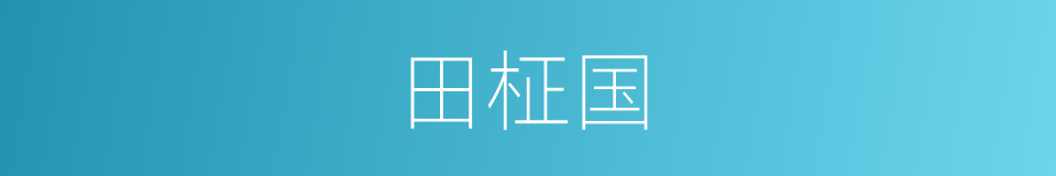 田柾国的同义词