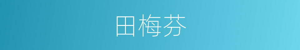 田梅芬的同义词