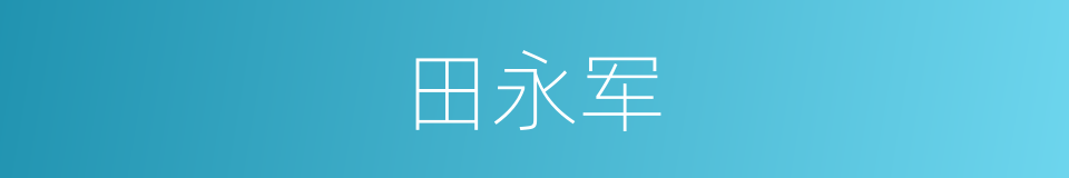 田永军的同义词