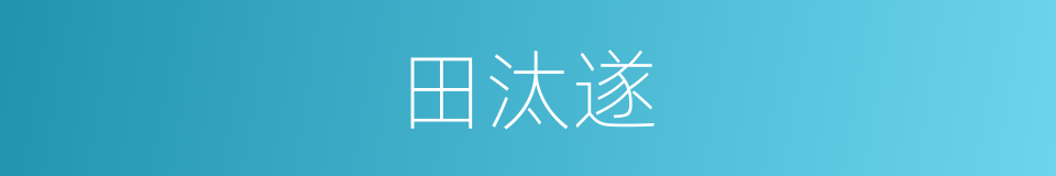 田汰遂的同义词