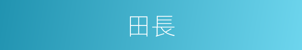 田長的同義詞