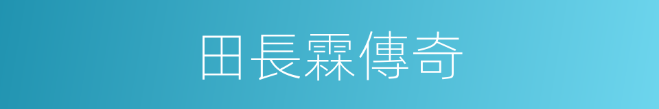 田長霖傳奇的同義詞