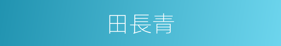 田長青的同義詞