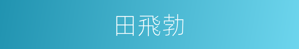 田飛勃的同義詞