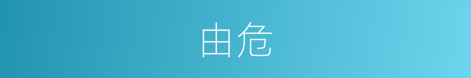 由危的同义词