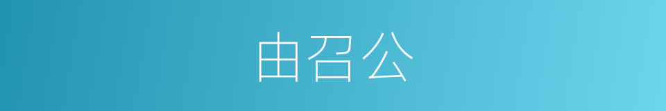 由召公的同义词