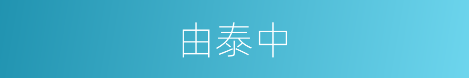 由泰中的同义词