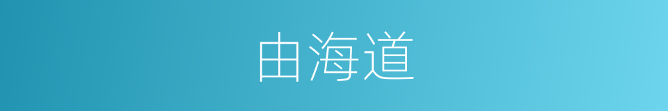 由海道的同义词