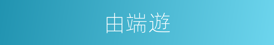 由端遊的同義詞