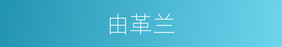 由革兰的同义词