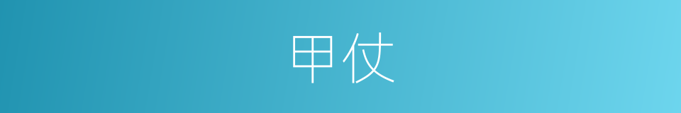 甲仗的意思