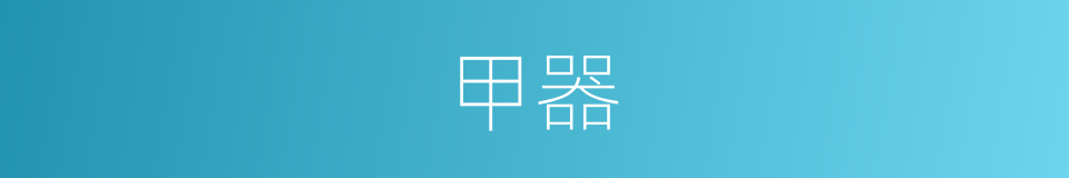 甲器的同义词