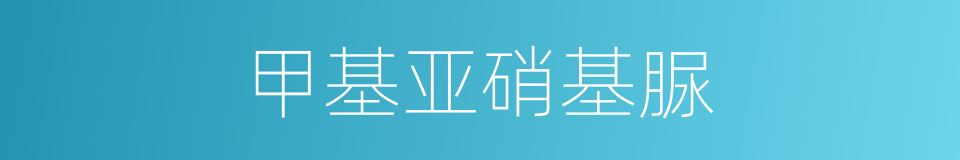 甲基亚硝基脲的同义词