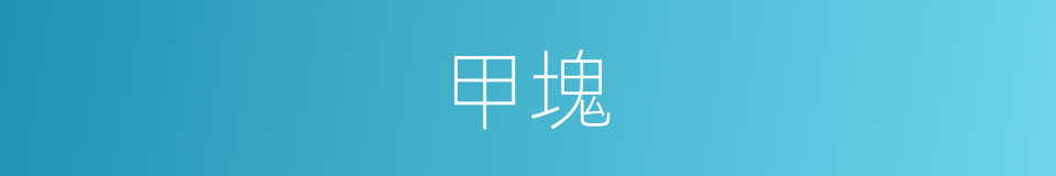 甲塊的同義詞