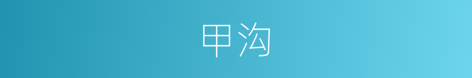 甲沟的同义词