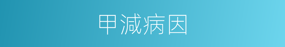 甲減病因的同義詞