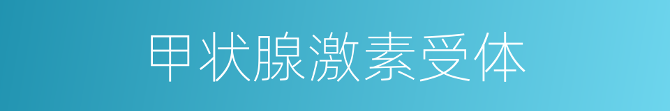 甲状腺激素受体的同义词