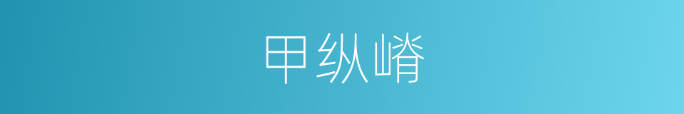 甲纵嵴的同义词