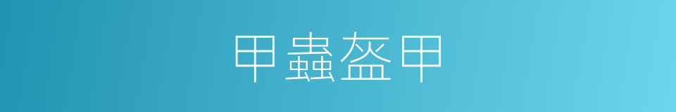 甲蟲盔甲的同義詞