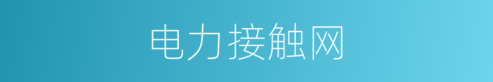电力接触网的同义词