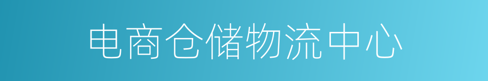 电商仓储物流中心的同义词