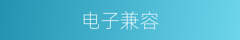 电子兼容的同义词