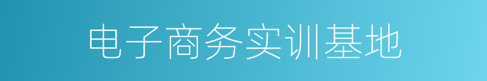 电子商务实训基地的同义词
