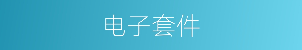 电子套件的同义词
