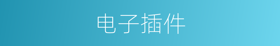 电子插件的同义词