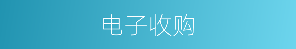 电子收购的同义词