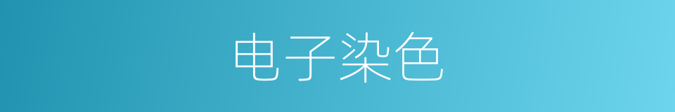 电子染色的同义词