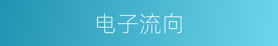 电子流向的同义词