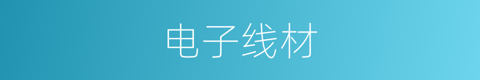 电子线材的同义词