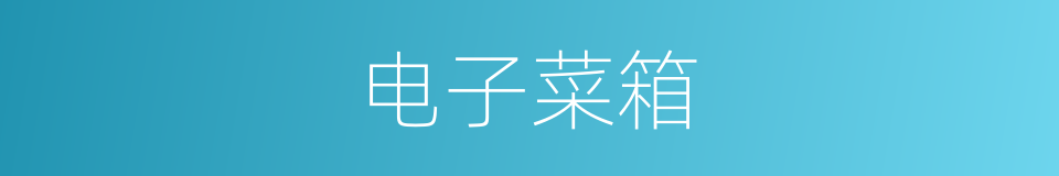 电子菜箱的同义词