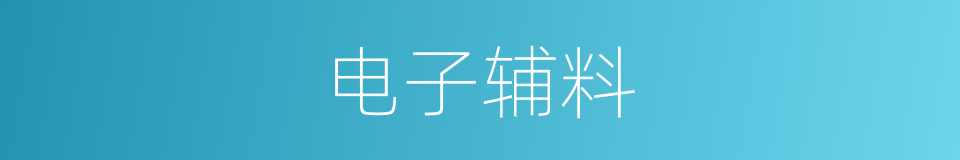 电子辅料的同义词
