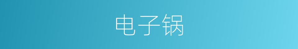 电子锅的同义词