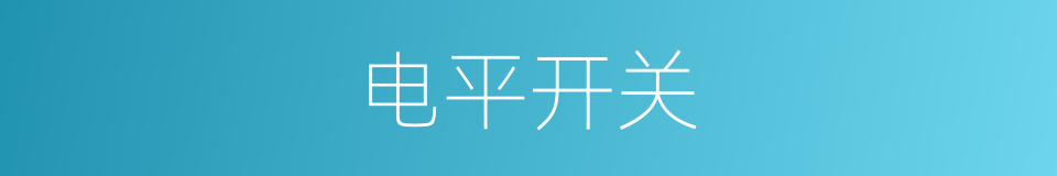 电平开关的同义词