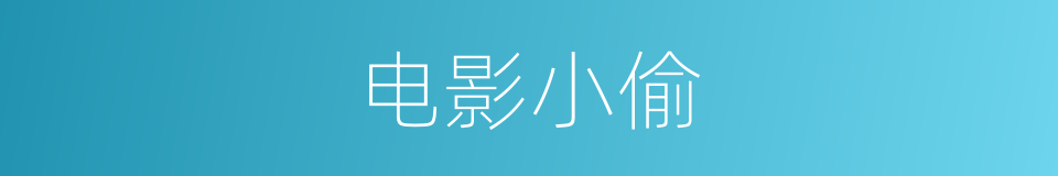 电影小偷的同义词
