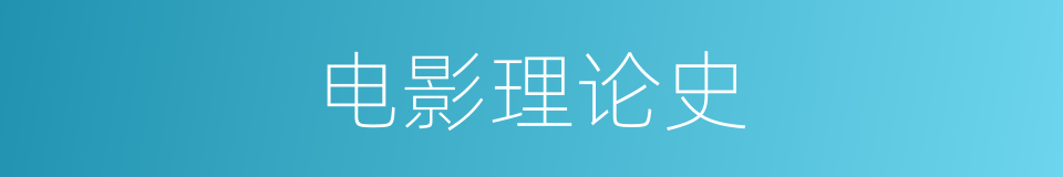 电影理论史的同义词