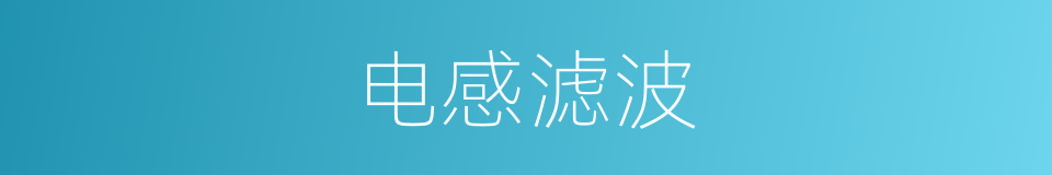 电感滤波的同义词