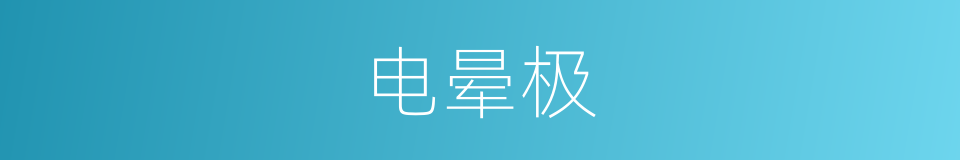 电晕极的同义词