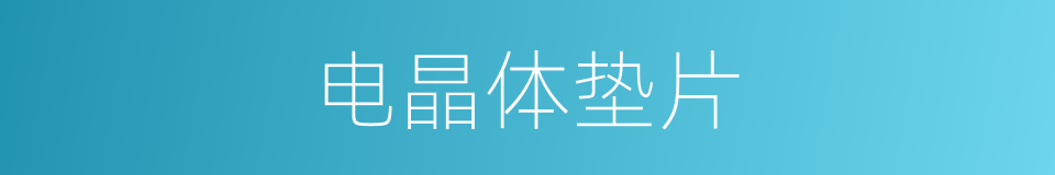 电晶体垫片的同义词