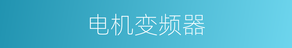 电机变频器的同义词