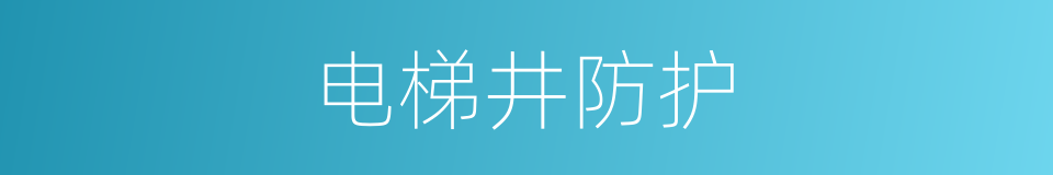 电梯井防护的同义词