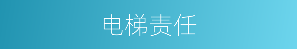 电梯责任的同义词