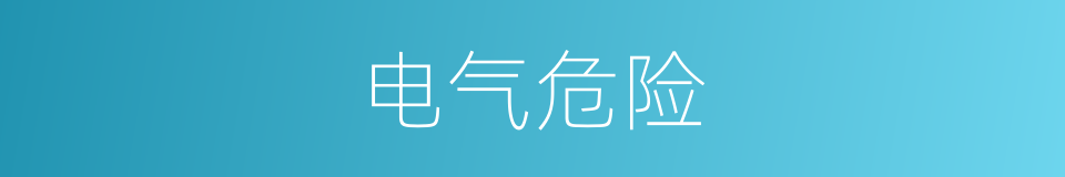 电气危险的同义词